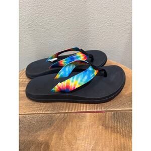 Womens Chaco Chillos Flip sandals tie dye size 8